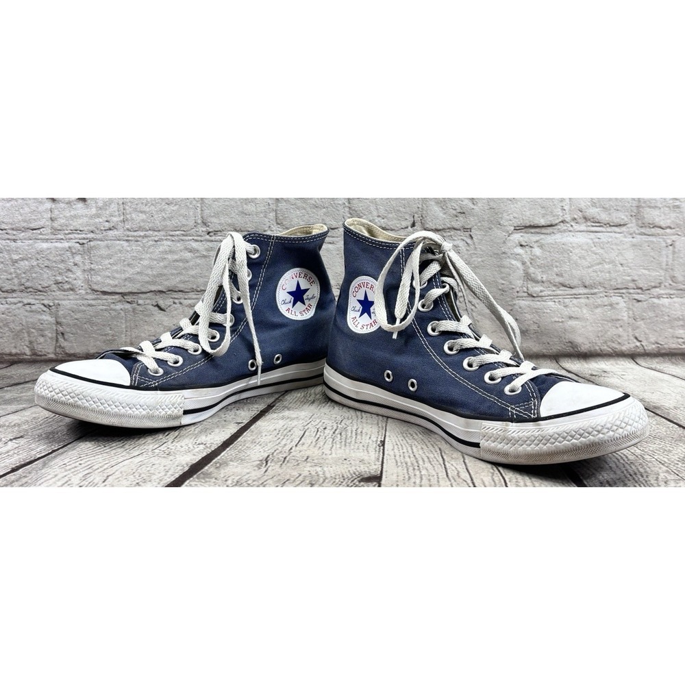 Converse Chuck Taylor All Star High Top Sneakers Blue Canvas Men's 7 Women's 9